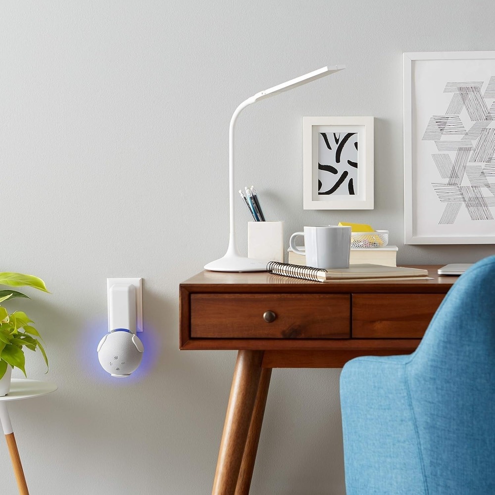 Wall Hangar Amazon Echo Dot (4th generation) Wall‎ Outlet Hanger White